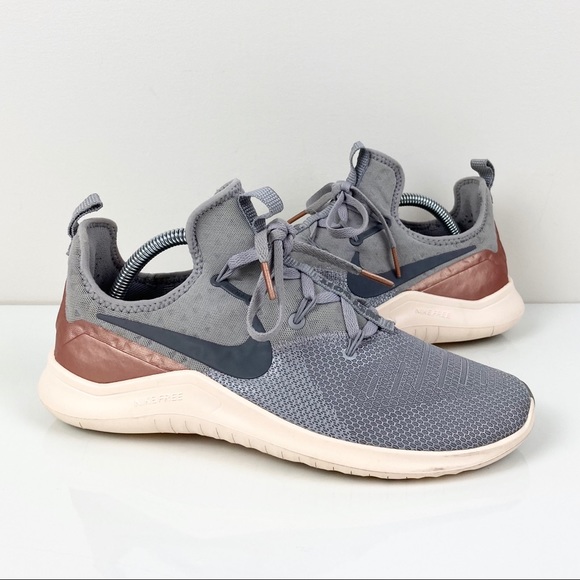Nike Shoes - Nike Free Run TR 8 Gray Metallic Athletic Shoe 9.5